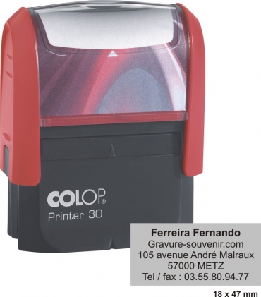 tampon encreur COLOP Printer 30 - 5 lignes 
