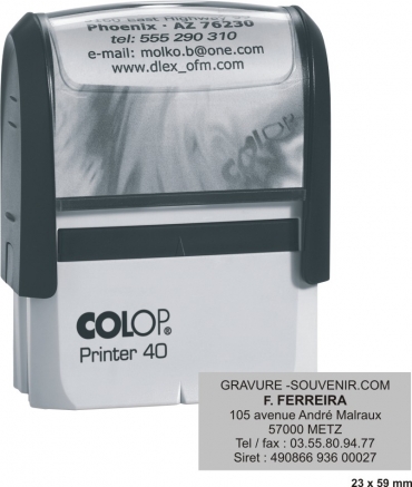tampon encreur COLOP Printer 40 - 6 lignes 