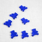 decoration de table oursons en plexiglas bleu 2 cm (sachet de 20 pieces)